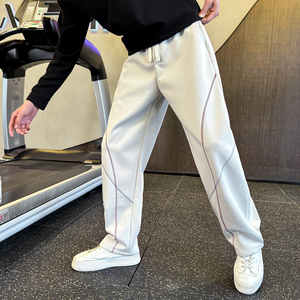 秋冬新款卫裤男士针织休闲直筒裤 C207-1119-P69控99，男装休闲裤，电商C207