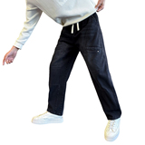 秋冬新款男士直筒裤水洗纯棉休闲裤C207-1165-P75控105，男装休闲裤，电商C207