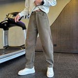 男士休闲裤冬季加绒纯色直筒裤C207-5080-P68控98，男装卫衣，电商C207