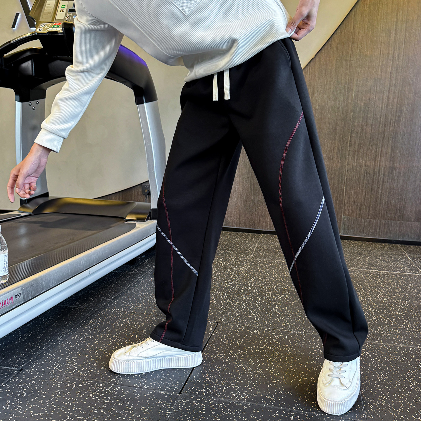 秋冬新款卫裤男士针织休闲直筒裤C207-1119-P69控99，男装休闲裤，电商C207