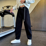 男士冬季加绒休闲裤条纹直筒裤C207-70018-P68控98，男装卫衣，电商C207