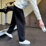 冬季新款卫裤男士针织休闲运动直筒裤C207-1130-P65控95，男装休闲裤，电商C207