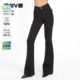 显瘦复古弹力喇叭裤 辣妹修身 致命腰精原创V腰黑色微喇牛仔裤 ABMY