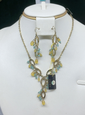 项链老货微氧耳环