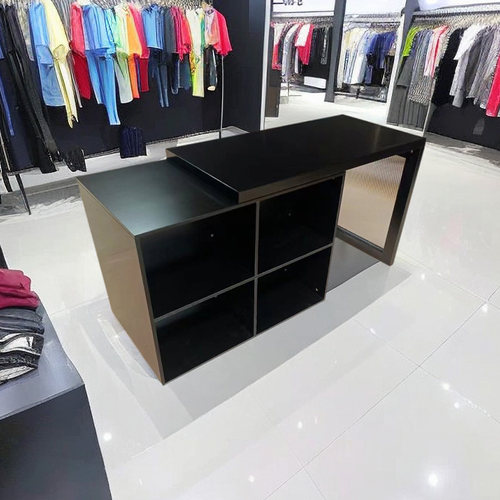 伸缩中岛台烤漆展示陈列桌高颜值
