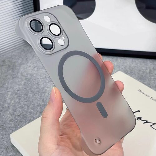 磁吸自带镜头膜适用苹果17/16promax手机壳新款iphone15磨砂无边框14plus全包13硅胶12防摔11无线充保护套硬