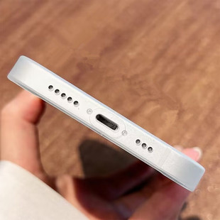 超薄适用iPhone13磨砂壳14promax手机壳11防指纹xr保护套软xs全包镜头78简约plus半透明12裸机感防摔14por硬