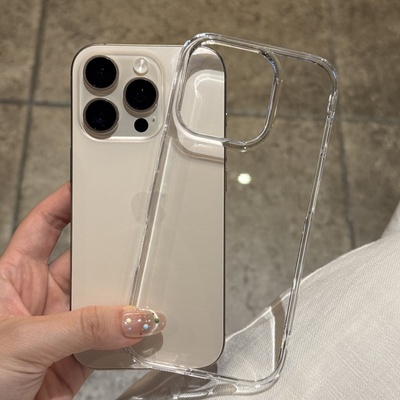 不发黄适用苹果17promax手机壳16新款iphone15pro保护套14pro高级感13pm超薄12透明11简约16plus全包防摔硬壳