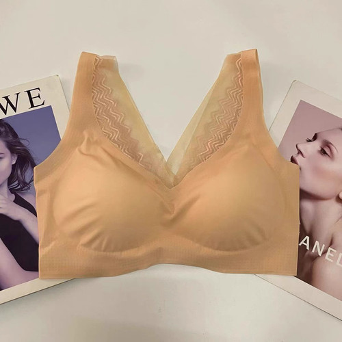 断码清仓冰丝无痕内衣女无钢圈美背宽肩背心式内衣运动睡眠文胸夏