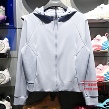 李宁2025秋季新款女子休闲简洁宽松开衫连帽卫衣AWDV512