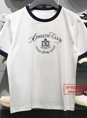 李宁T恤2026夏季新款女子舒适柔软耐洗休闲宽松短袖文化衫AHSW316