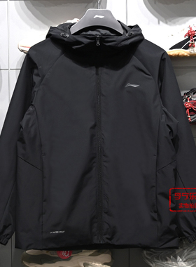李宁风衣2026春季新款男子休闲舒适立体防泼水运动风衣AFDW079