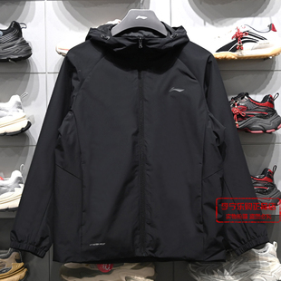 李宁风衣2026春季新款男子休闲舒适立体防泼水运动风衣AFDW079