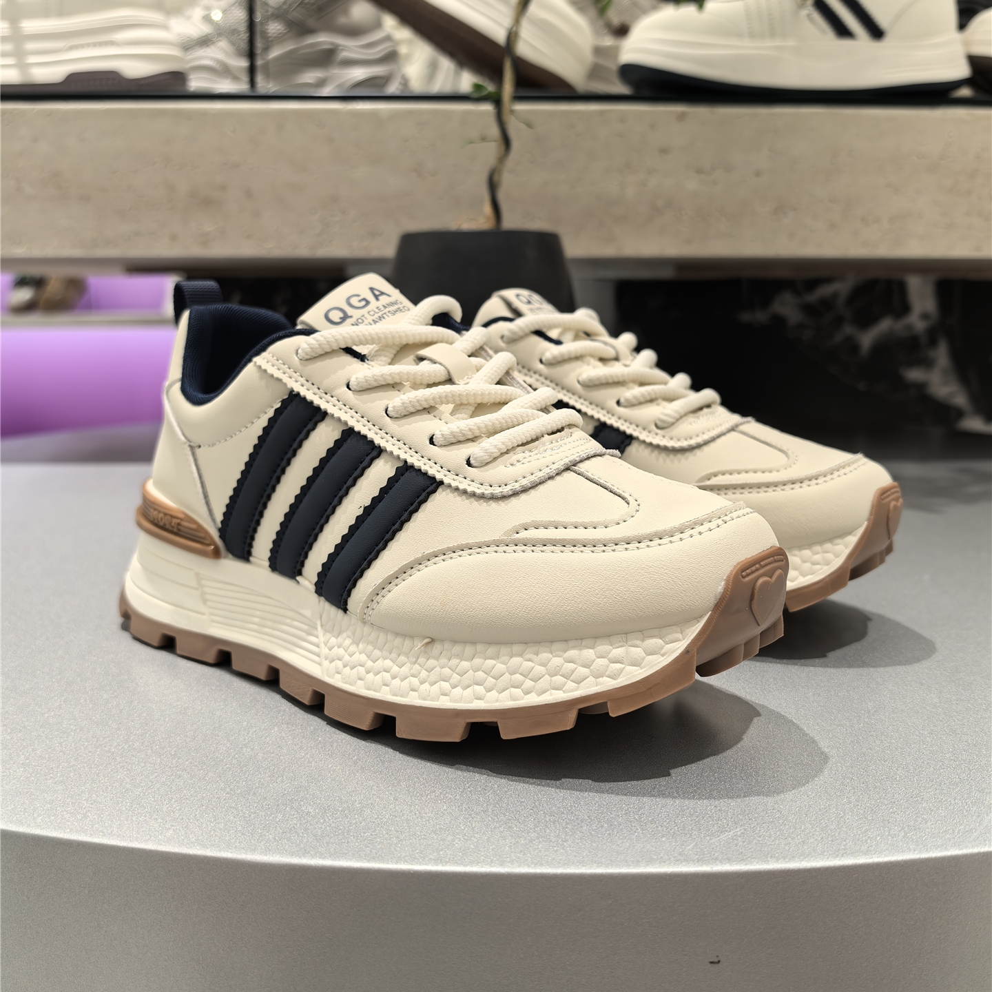 厚底老爹鞋女2025新款低帮系带