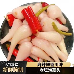 陕西安康老坛泡菜酸辣红葱头下饭菜咸菜新鲜腌制水晶藠头开胃袋装