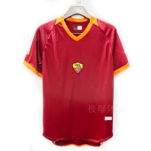 定制 足球服套装 0607罗马主场球衣10号托蒂队服复古经典 球迷版