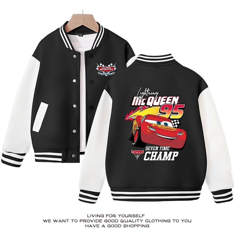 闪电麦昆车男童棒球服中