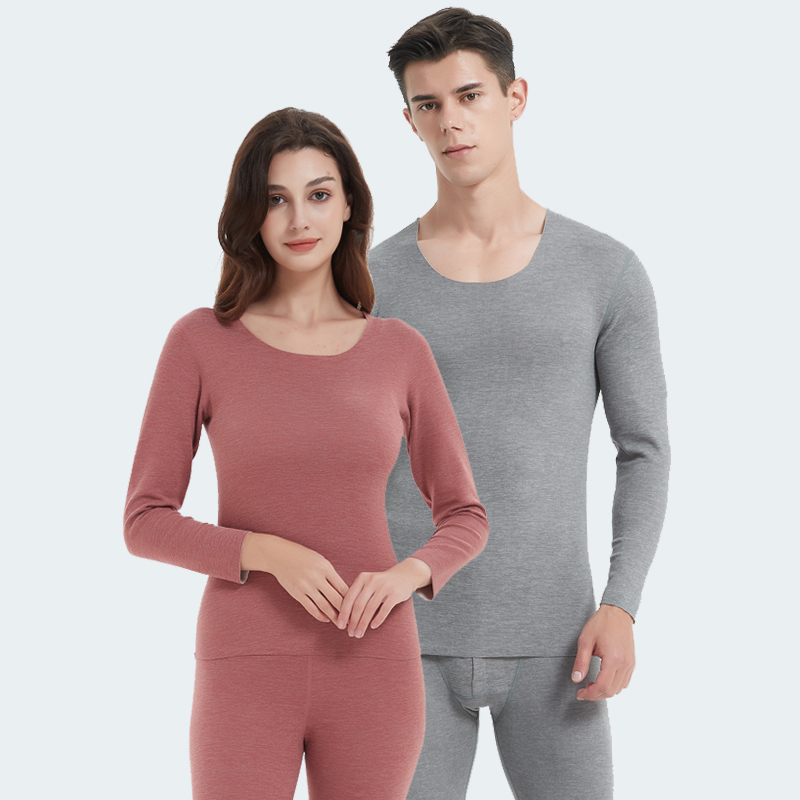 雪竹长袖男女蚕丝羊毛保暖内衣