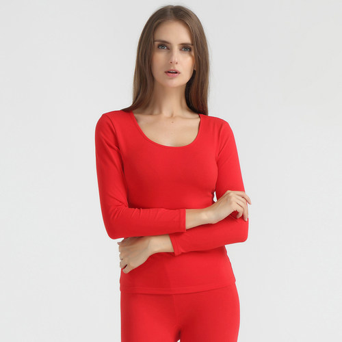 保暖棉莱卡内衣雪竹秋冬女士套装