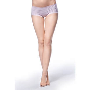 雪竹新品蕾丝平角短裤性感舒适透气中腰女式内衣内裤小平角12730