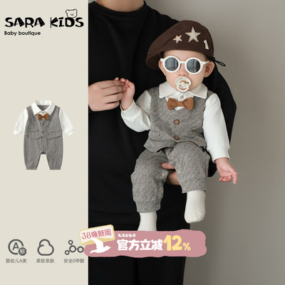 男宝宝周岁礼服婴儿绅士小少爷服