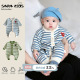 婴儿初春衣服超萌男宝宝春装 小月龄毛衣婴幼儿外出爬服 连体衣春季