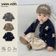 百搭春装 韩系洋气宝宝针织外套休闲裤 儿童外出服 新款 婴儿分体套装