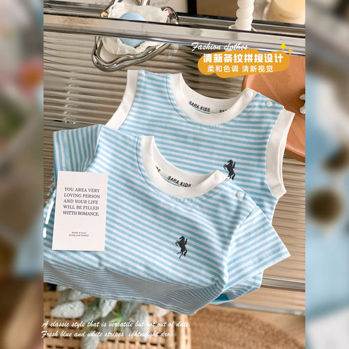 婴幼儿短袖T恤超萌宝宝衣服夏装夏季婴童薄款上衣洋气纯棉外出服