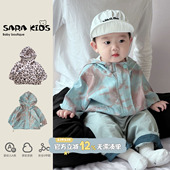 韩系婴儿外套洋气儿童冲锋衣小月龄早春童装 男宝宝春装 衣服春秋季