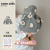 小月龄外出防风披肩 加厚夹棉披风冬装 婴儿斗篷冬季 宝宝衣服25新款