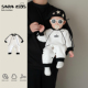 爬服 小月龄外出抱抱服洋气春季 婴儿连体衣春秋男宝宝衣服春装 新款