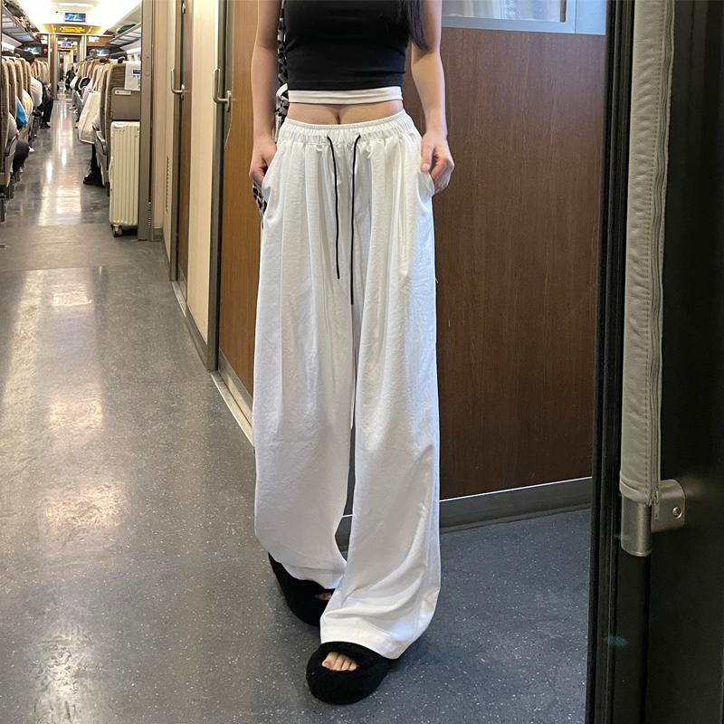 防晒速干凉凉山本裤女垂感加长版