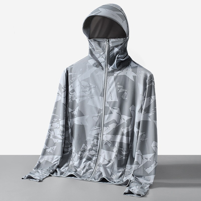 楹煦男士冰丝网眼防晒夹克大码