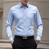 长袖 衬衣服男士 纯白色衬衫 商务韩版 春夏季 短袖 男上班正装 休闲修身