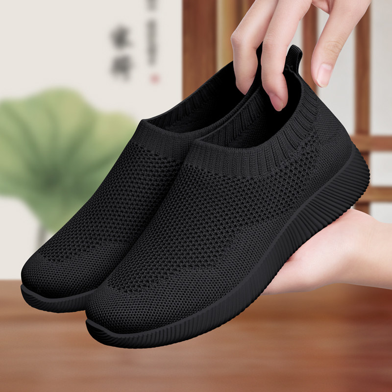 老北京布鞋女新款健步老人鞋春秋一脚蹬网鞋运动休闲平底妈妈鞋子,女鞋,浅口单鞋,淘宝优惠券,粉丝福利购,淘宝优惠卷