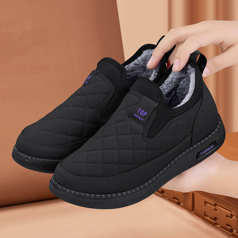 老北京棉鞋女冬季加绒保暖妈妈鞋