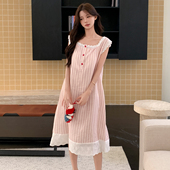 纯棉学生甜美可爱可外穿薄款 无袖 夏季 2026新款 睡衣连衣裙 睡裙女款