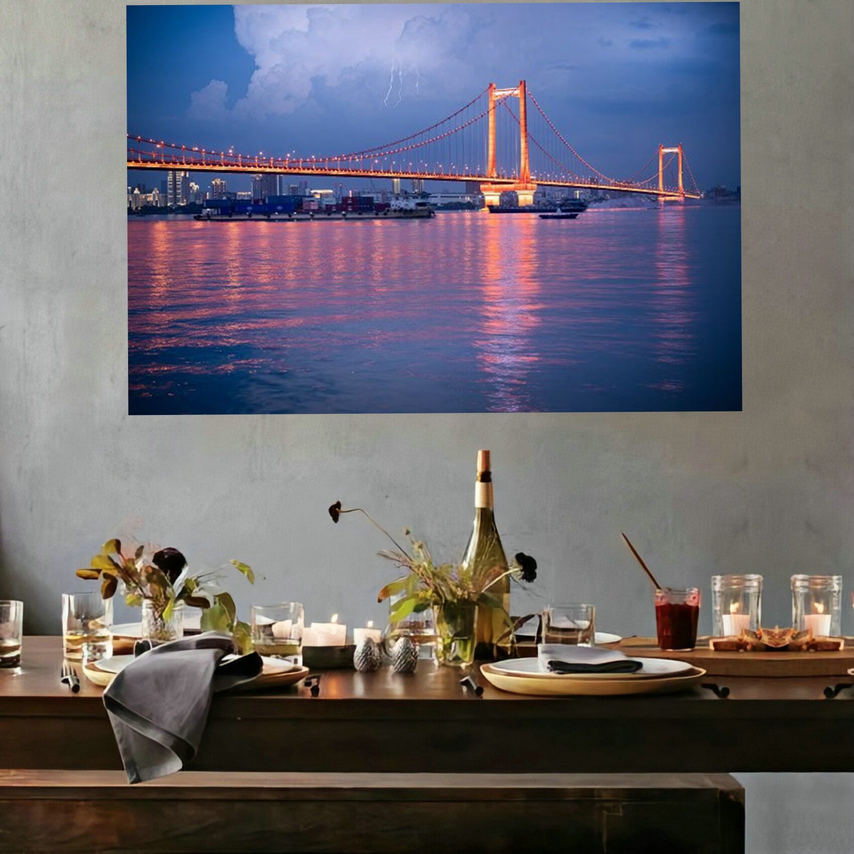 50049b湖北武汉高清图 湖北武汉风光建筑图片海报装饰绘画打印海