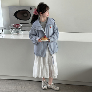 2026新款春装双面穿女童外套春季儿童春秋款洋气大童春款女孩夹克