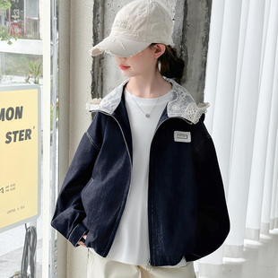 贝田女童外套秋季2025新款儿童春秋款夹克早秋装女孩秋天洋气上衣