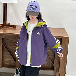 贝田女童外套秋季2025新款儿童春秋款女孩洋气秋天大童早秋装上衣