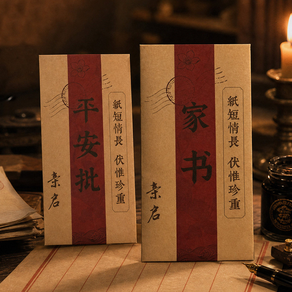 一封家书信封信纸套装高级感精致潮汕电影周边平安侨批贺卡手写信浪漫表白情书复古老式送男女友给阿嫲阿嬷的