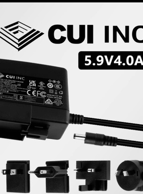 CUI INC 5.9V4.0A电源适配器线SMI24-5.9-NEBA-P5-C1/ATS024