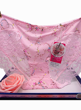 彩田内裤女 花仙子蕾丝边网纱冰丝夏高腰2793中腰2792性感平脚棉