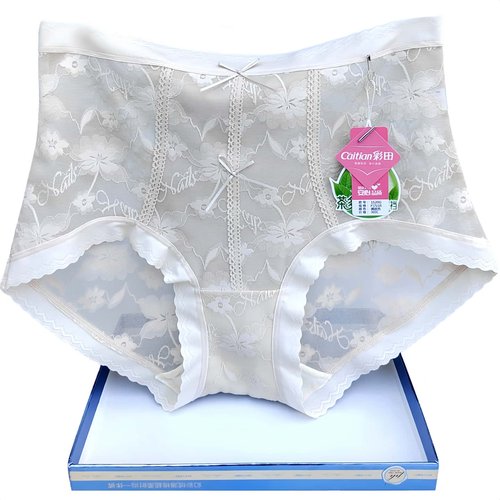 彩田蕾丝内裤女高腰1520F性感夏
