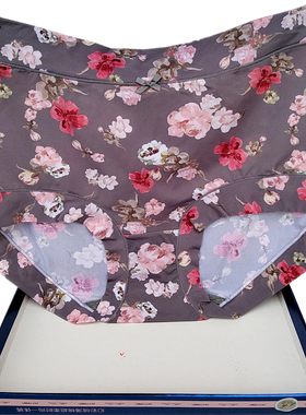 彩田内裤女冰丝印花牛奶丝高腰大码石墨烯速干奢华32529抑菌31975