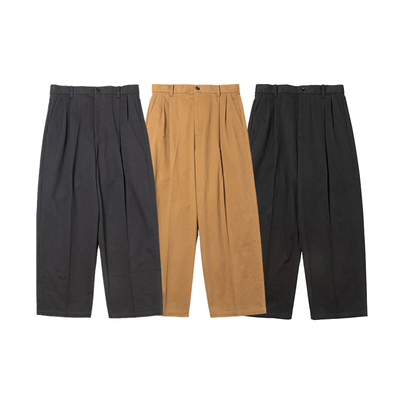 现货授权meanswhile 日常舒适高腰宽松廓形休闲长裤25AW