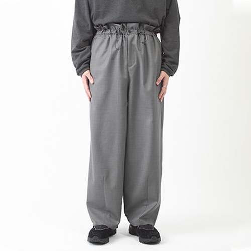 F/CE.TWISTWOOL高腰阔腿裤