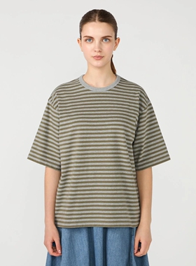 现货nanamica COOLMAX Stripe Jersey Tee 条纹针织短袖T恤26SS