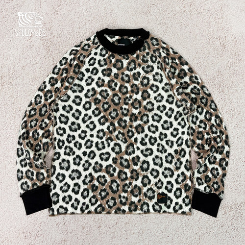 现货RASSVET MEN RAGLAN THERMAL L/S TEE SHIRT豹纹插肩长袖26AW